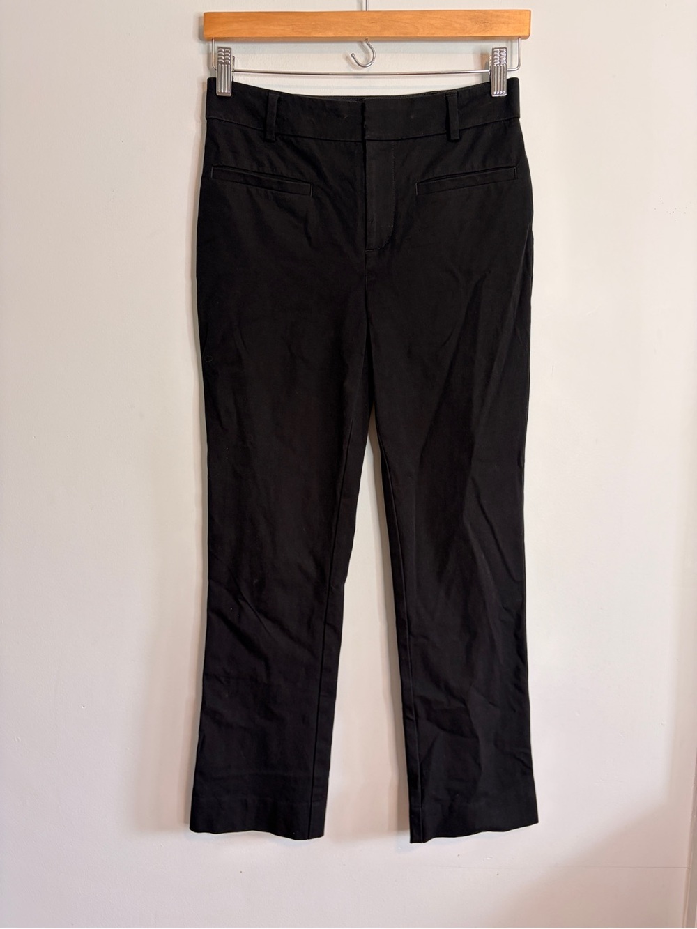 Maeve Anthropologie Black Straight-Leg Dress Pants Work US 0